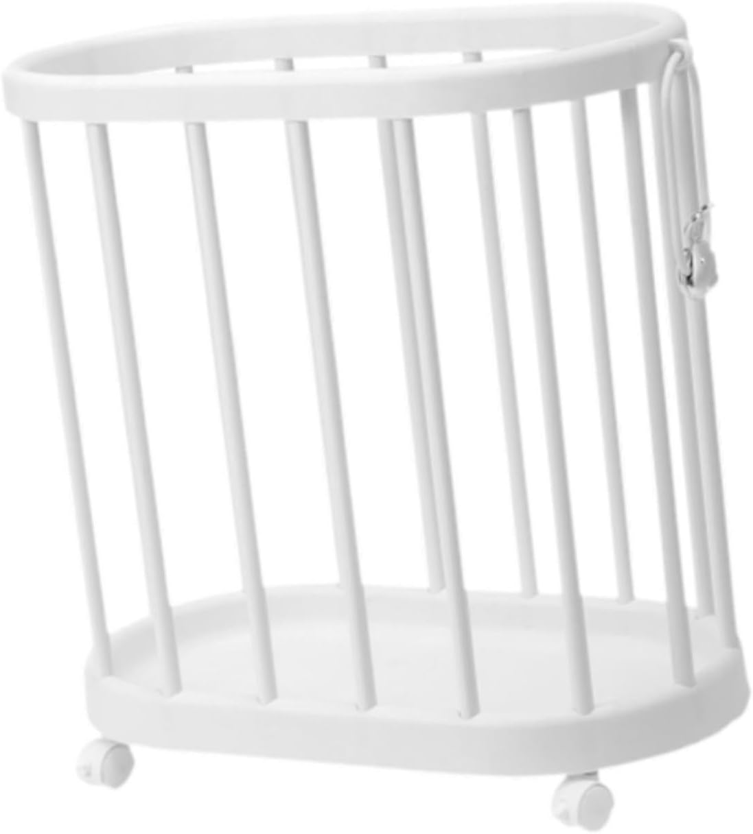 Organize with Ease: Wheeled Yoga Mat & Laundry Rack