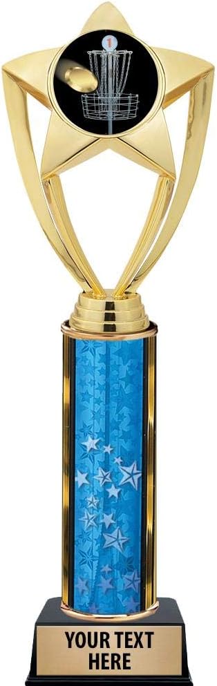 Gold Star Disc Golf Trophy with Engraving - Prime
