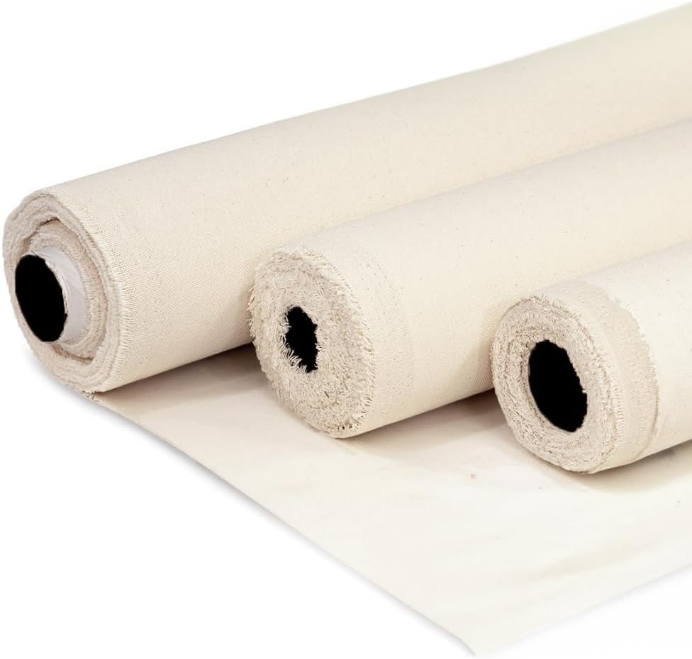 Barcelonetta Canvas Fabric 60ft' Wide Lightweight Cotton Duck