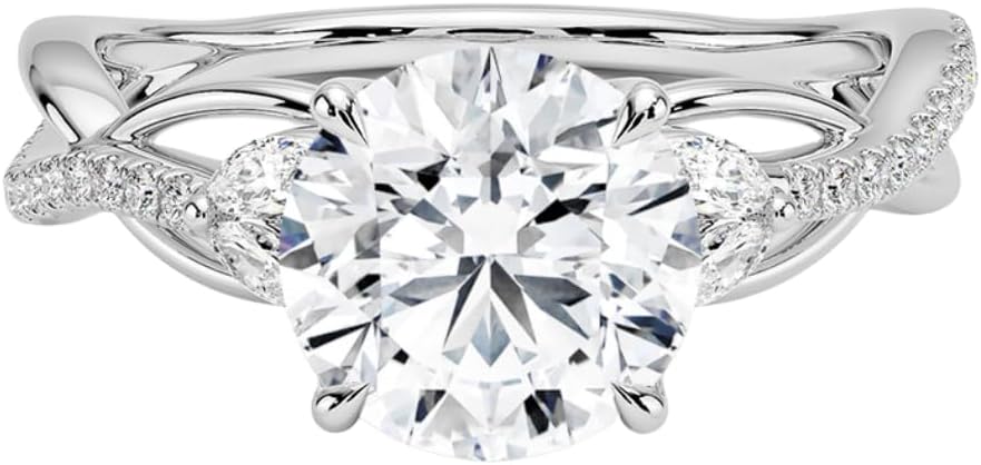 1-3 CT Moissanite Engagement Ring for Timeless Elegance