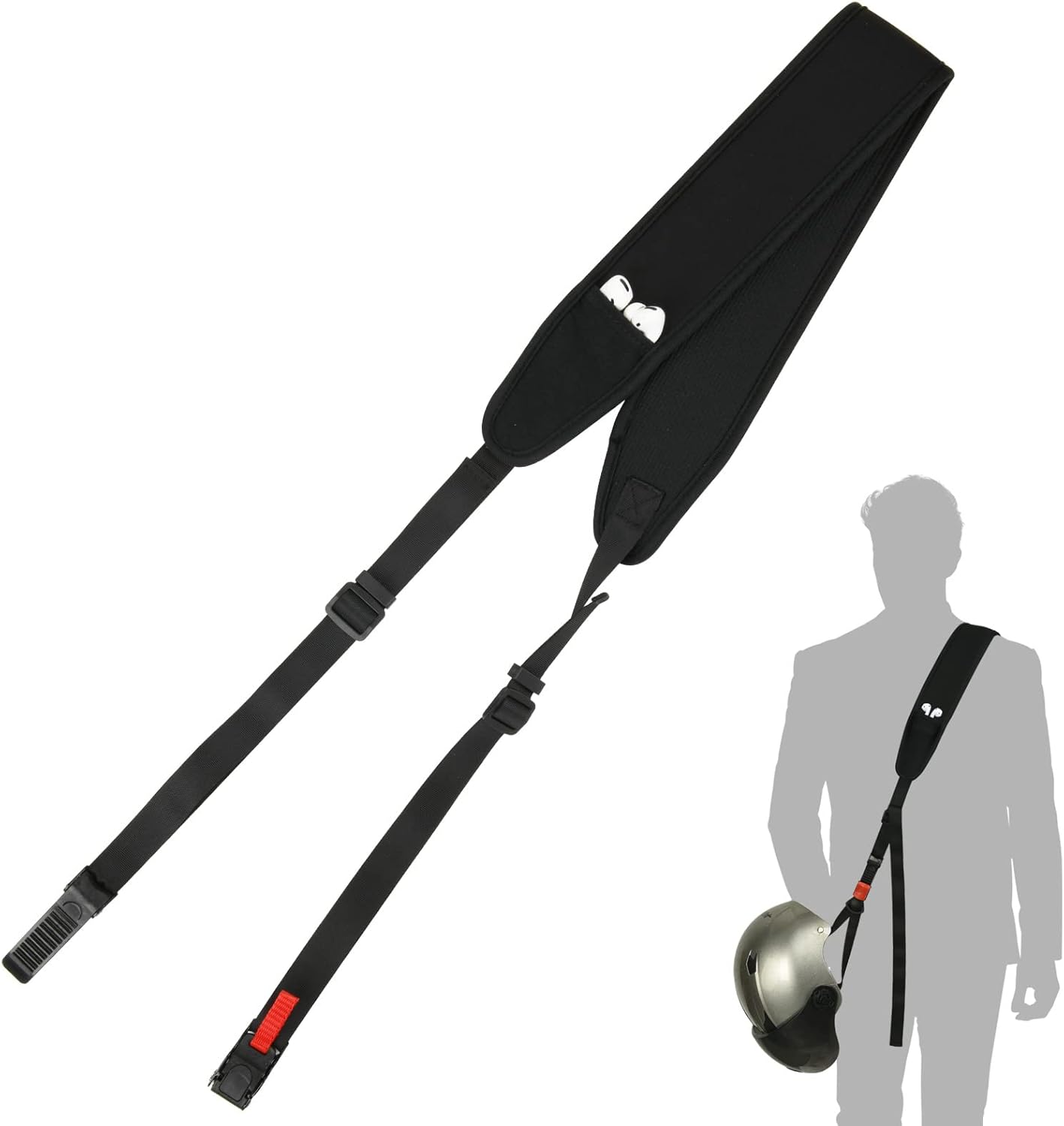 Secure Helmet Carry Strap for Bikers - Cosmos