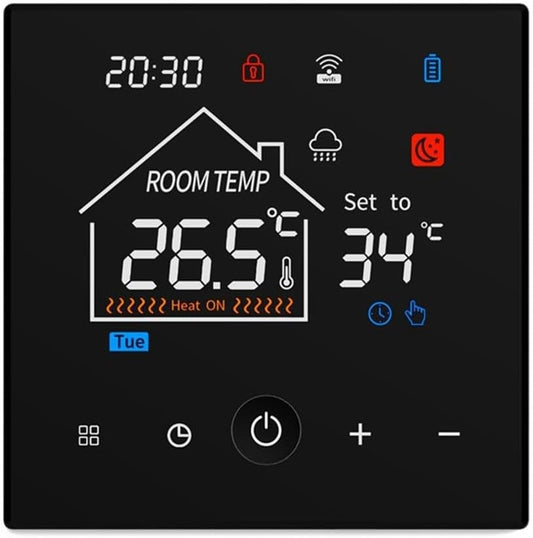 FACULX Smart Thermostat: 7 Day Programmable, Touch Screen