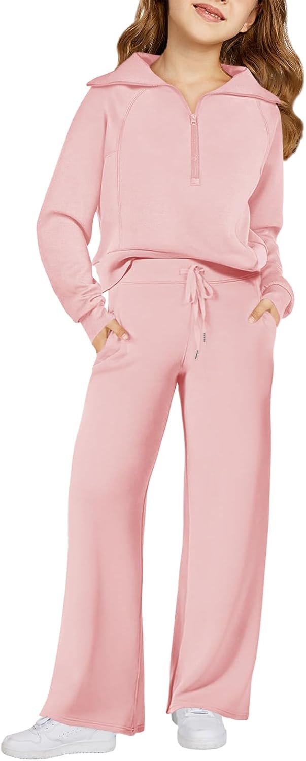 Haloumoning Girls 2 Piece Outfits for Stylish Comfort 5-14 Years