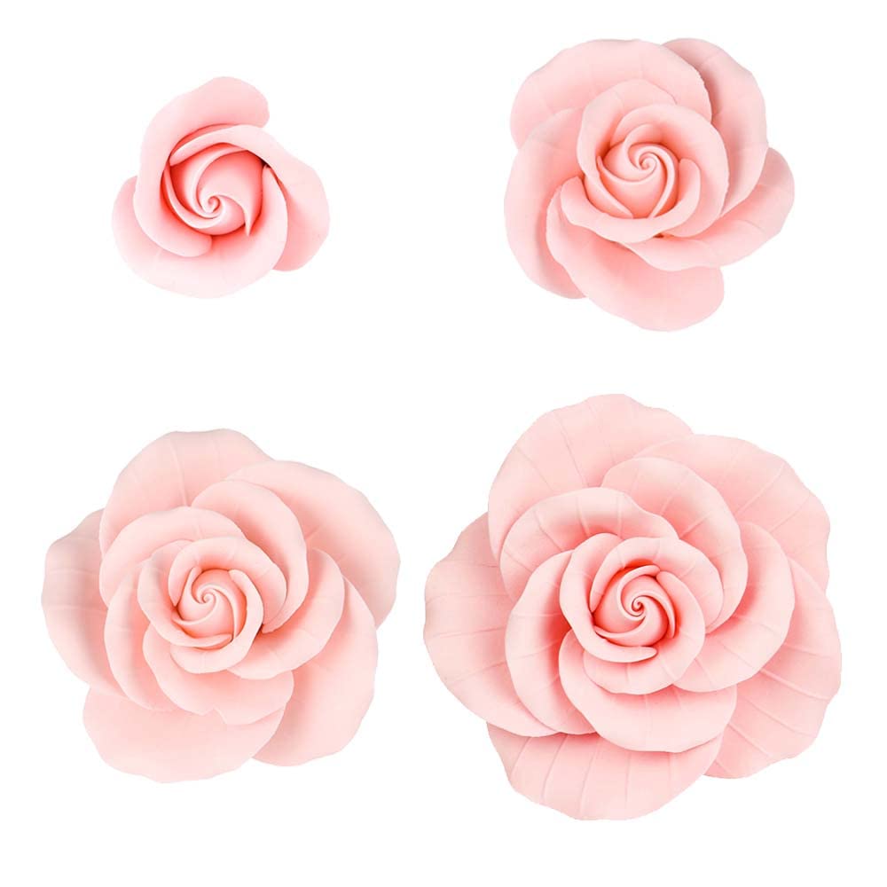 O'Creme Garden Roses Gumpaste Flower Set - Edible Cake Decor