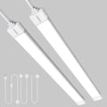 2 Pack Plug-in LED Shop Light 4FT Tube - Bright 5000K Utility Light