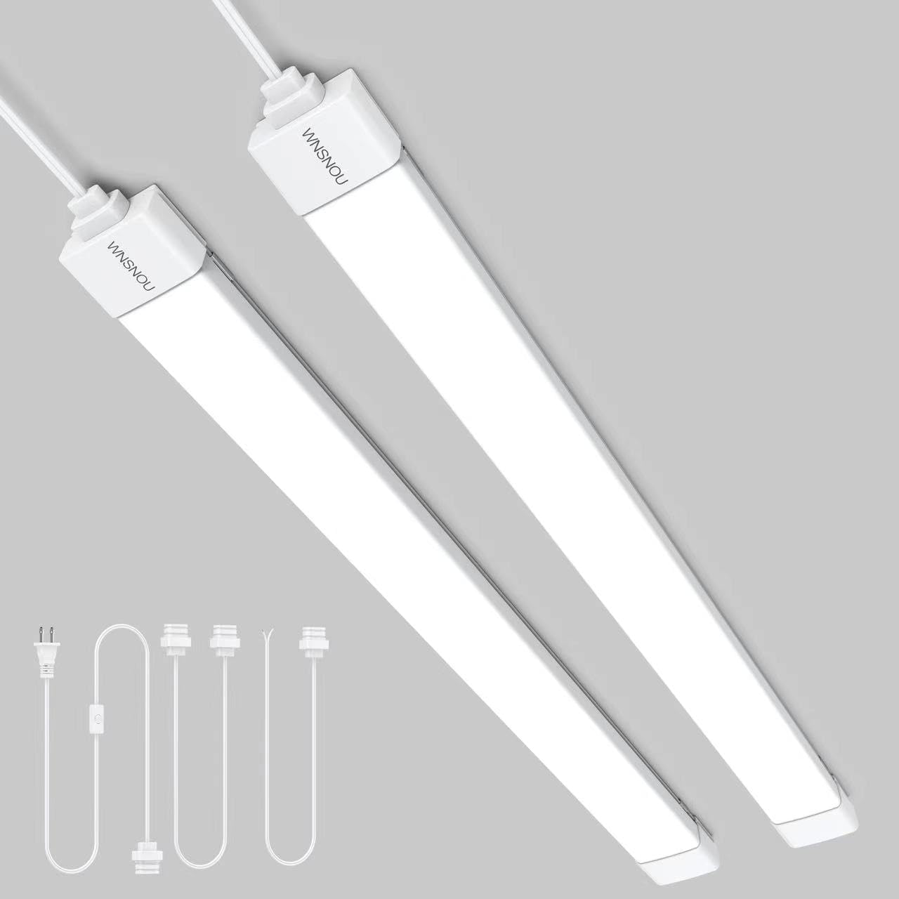 2 Pack Plug-in LED Shop Light for Bright and Efficient Lighting