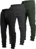 Ultra Performance 3 Pack Fleece Active Tech Joggers for Men Clothing