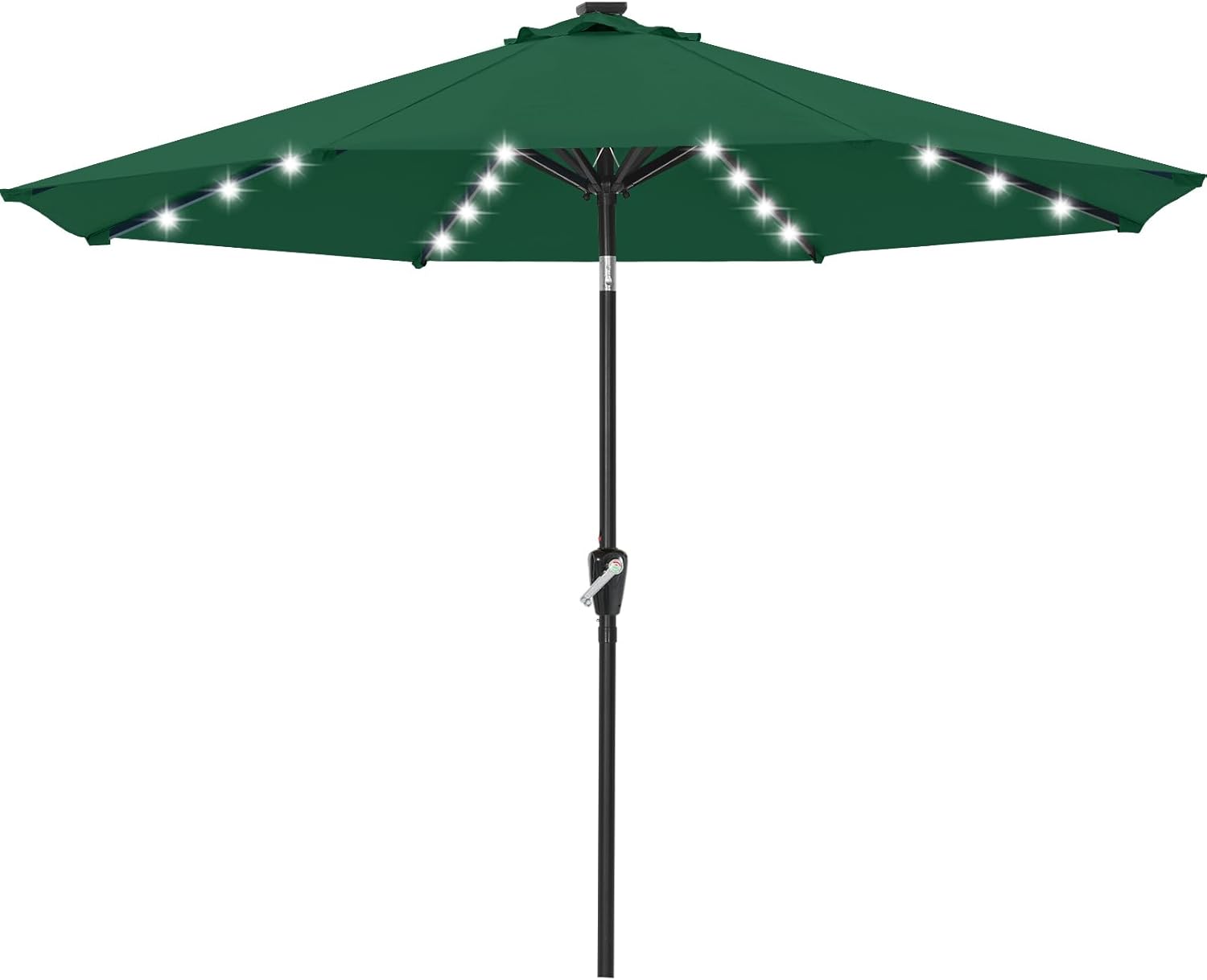 Durable Solar Led Patio Umbrellas with 24LED Lights 7.5FT