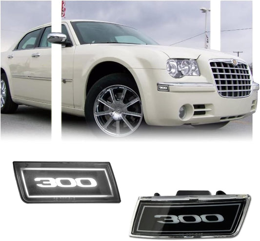 2 PCS White LED Side Marker Light for Chrysler 300 300C Models