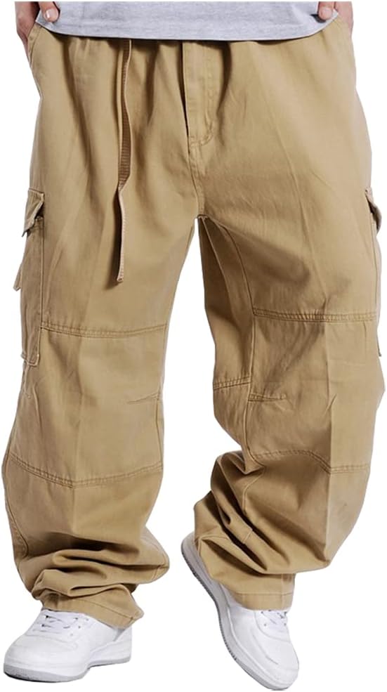 Kinghua Mens Baggy Cargo Pants for Comfort and Versatility