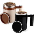 Rechargeable Self-Stirring Coffee Mugs x2 - Lover's Dream!
