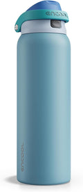Encool Insulated Stainless Steel Water Bottle with Straw - Keeps Cold