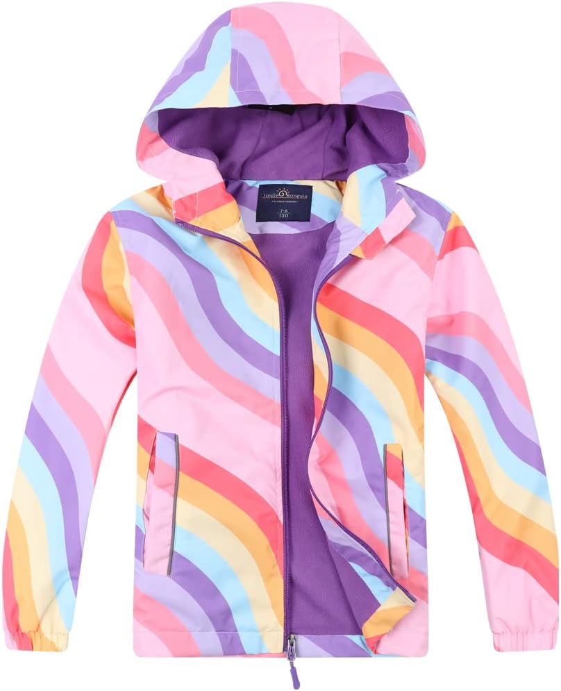 Jingle Bongala Kids Waterproof Rain Jackets for Outdoor Fun
