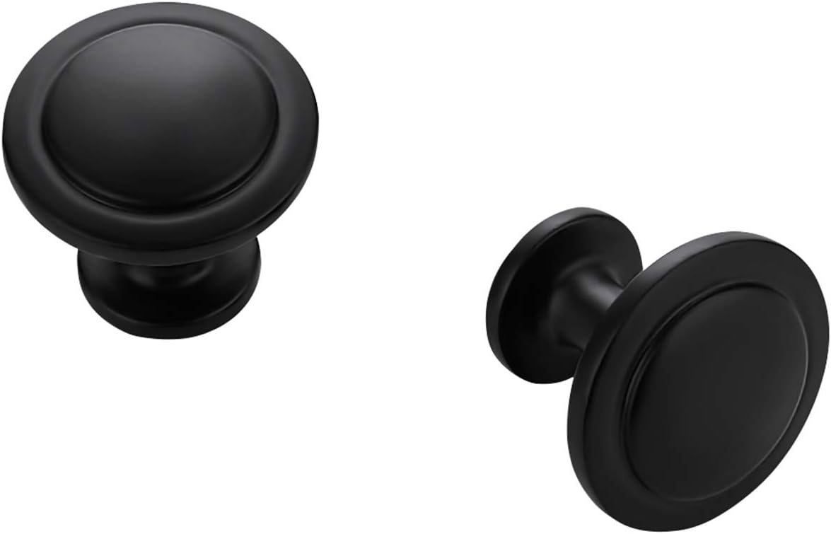 Ravinte 30 Pack Matte Black Cabinet Pulls for Modern Decor