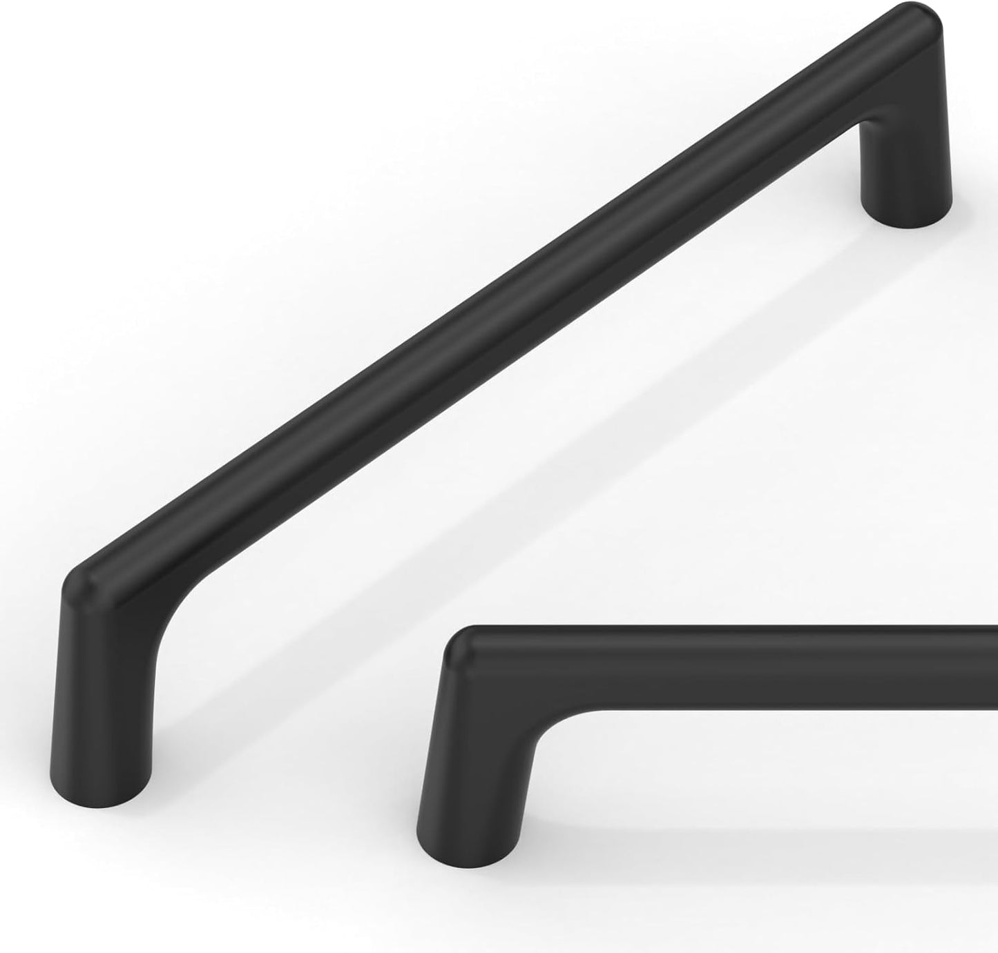10 Pack Matte Black Cabinet Pulls for Kitchen and Furniture