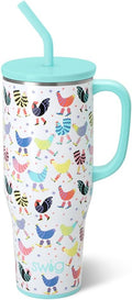 40oz Mega Mug Funky Chicken Tumbler with Handle and Straw - Insulated