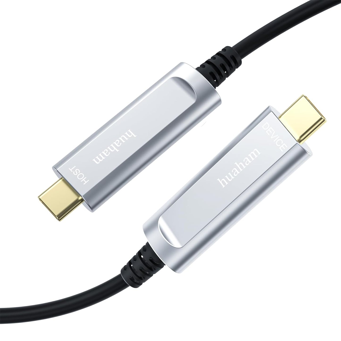USB C to C Fiber Optic Cable 50FT for Fast Data Transfer