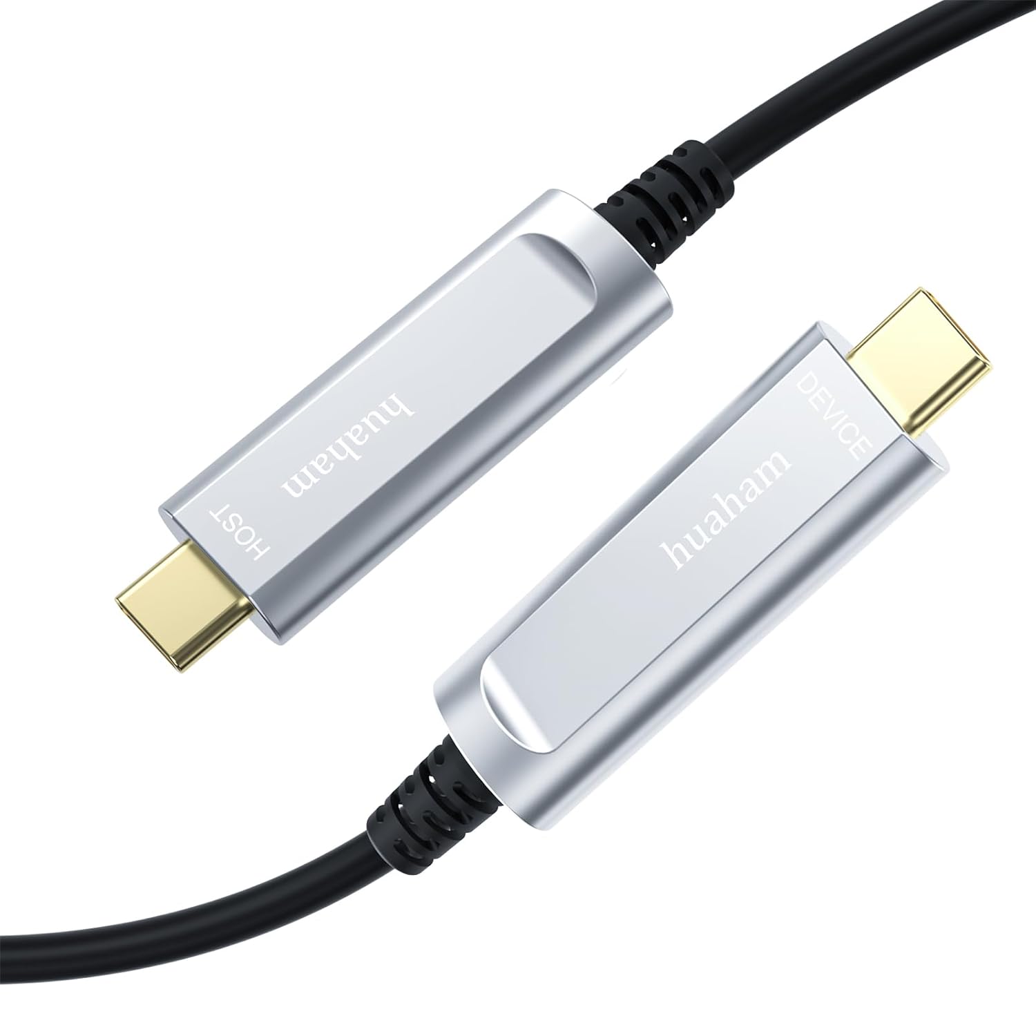 USB C to C Fiber Optic Cable 50FT for Fast Data Transfer