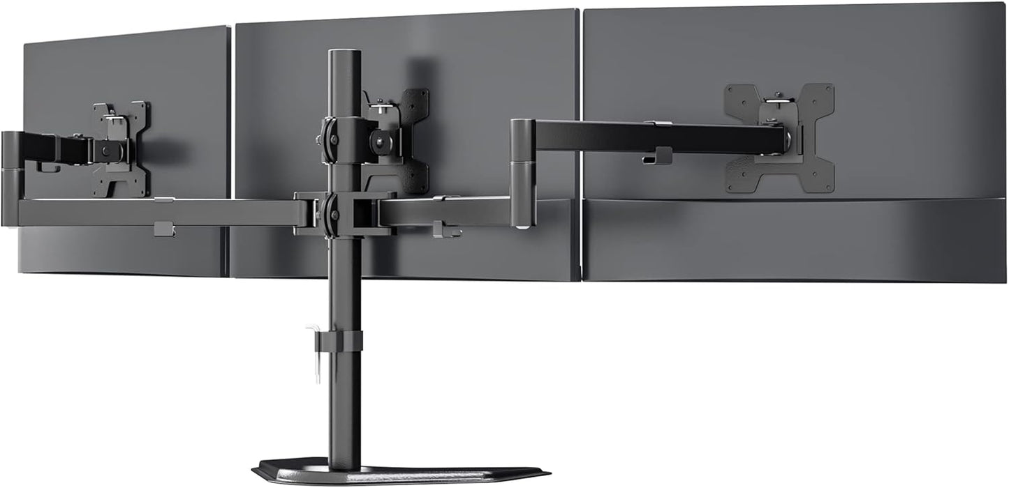 WALI Triple Monitor Stand for Three 27 inch LCD Screens