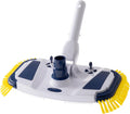 Weighted Pool Vacuum Head with Large Side Brushes - Smooth Suction