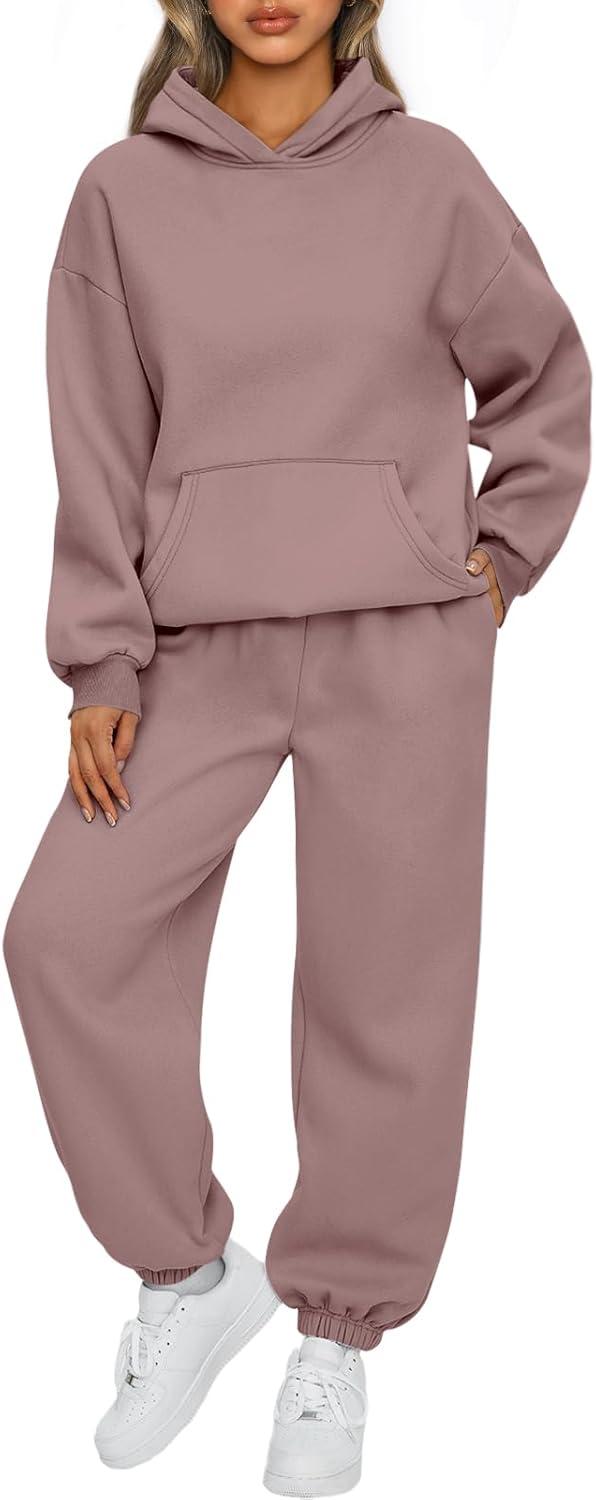 AUTOMET Womens 2 Piece Outfits Lounge Hoodie Sweatsuit Sets
