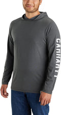 Carhartt Men's Force Relaxed Fit Midweight Long-Sleeve Hooded Tee
