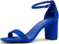 Shoe Land Womens Madeline Open Toe Ankle Strap Dress Sandals