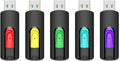 128GB USB 3.0 Flash Drive 5 Pack - Color-Coded High Capacity