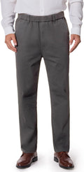 mens elastic waist pants relaxed fit for seniors - easy pull-on Casual