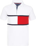 Tommy Hilfiger Boys Short Sleeve Fashion Polo Shirt - Soft, Classic