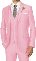 Men's Slim Fit 3 Piece Tuxedo Suit Set for Any Occasion