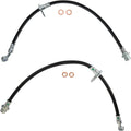 TRQ Rear Brake Hose Set Compatible with 2003-2007 Honda Accord