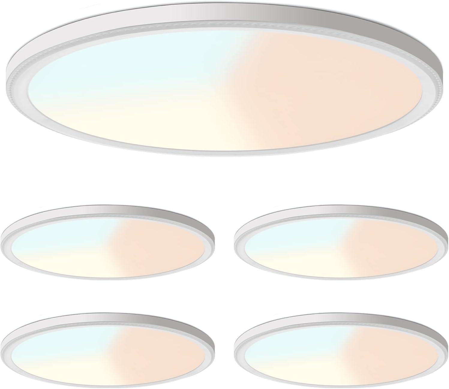 Ultra-Thin 15.8 Inch LED Ceiling Light with 3 Color Options