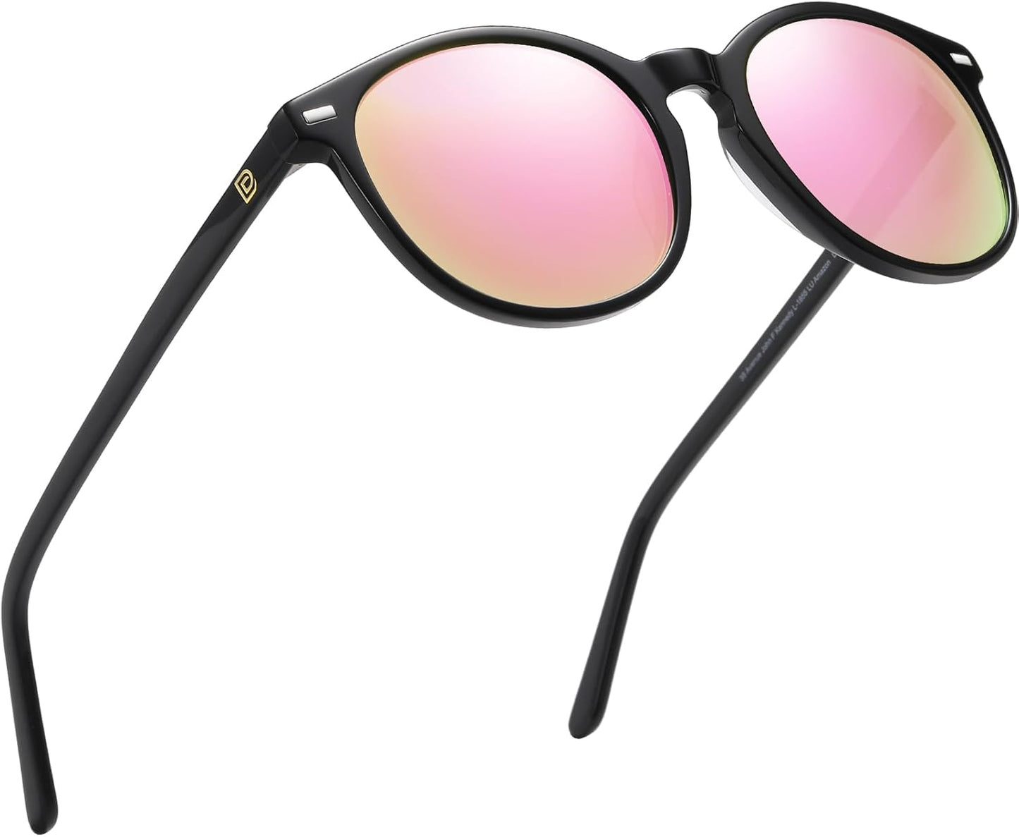 DUCO Polarized Sunglasses for Women Retro Round Classic Shades
