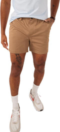 Chino Shorts for Men 5.5 in - Stretch Cotton Khaki Chinos