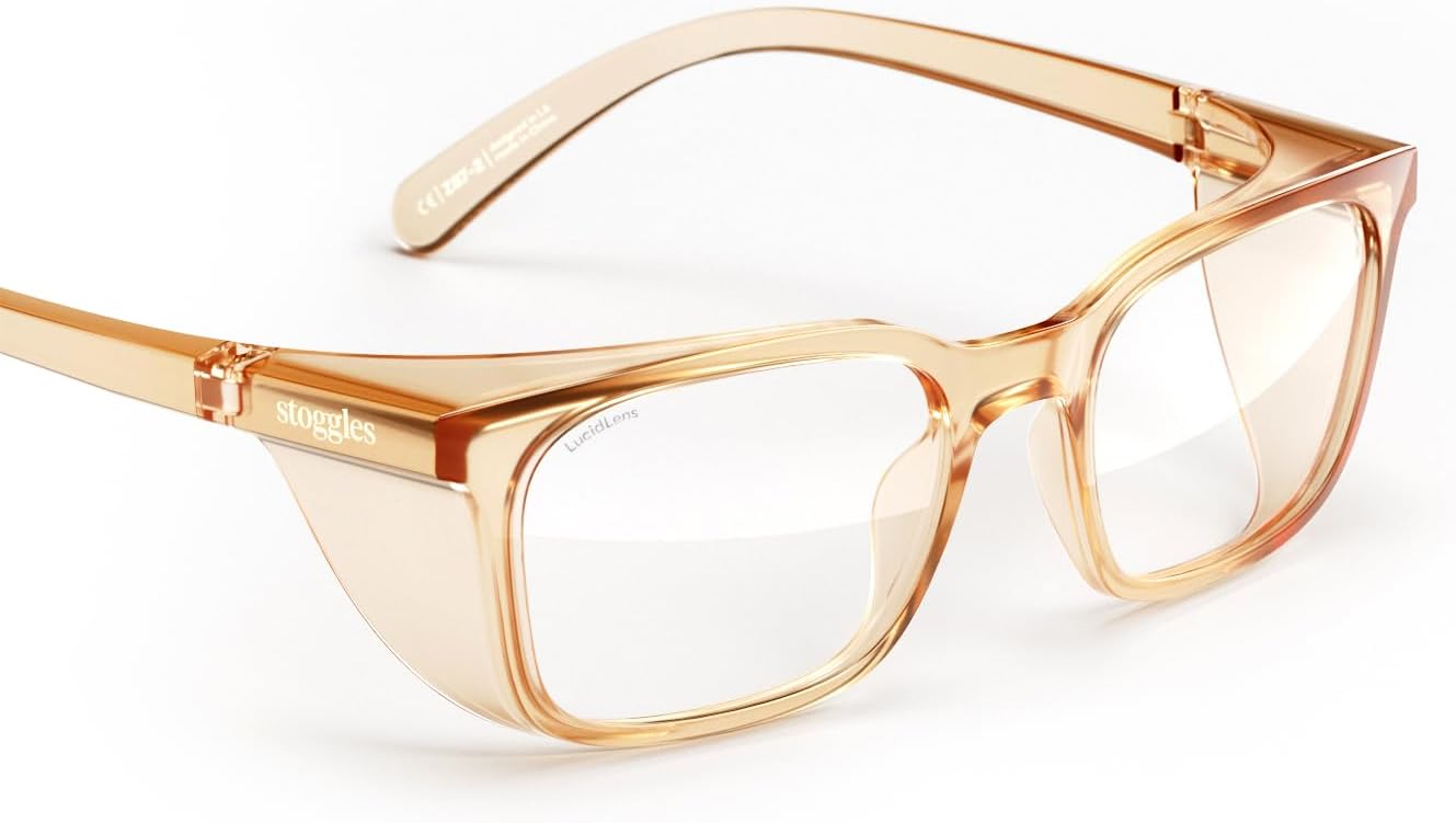 Stoggles Rectangle Safety Glasses with Blue-Light Protection