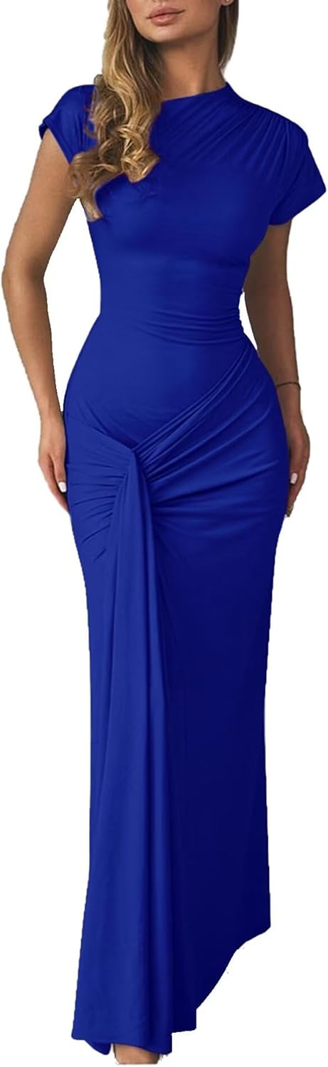 Mojessy Women Bodycon Maxi Dress for Elegant Cocktail Events
