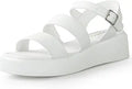 Ankis Platform Sandals Two Bands Open Toe Heeled Sandals - Lightweight