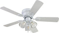 Portage Bay 42 Inch White Indoor Ceiling Fan with 3 Lights
