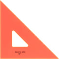 Pacific Arc Drafting Triangle 18 in 45/90 Degrees - Precise Orange