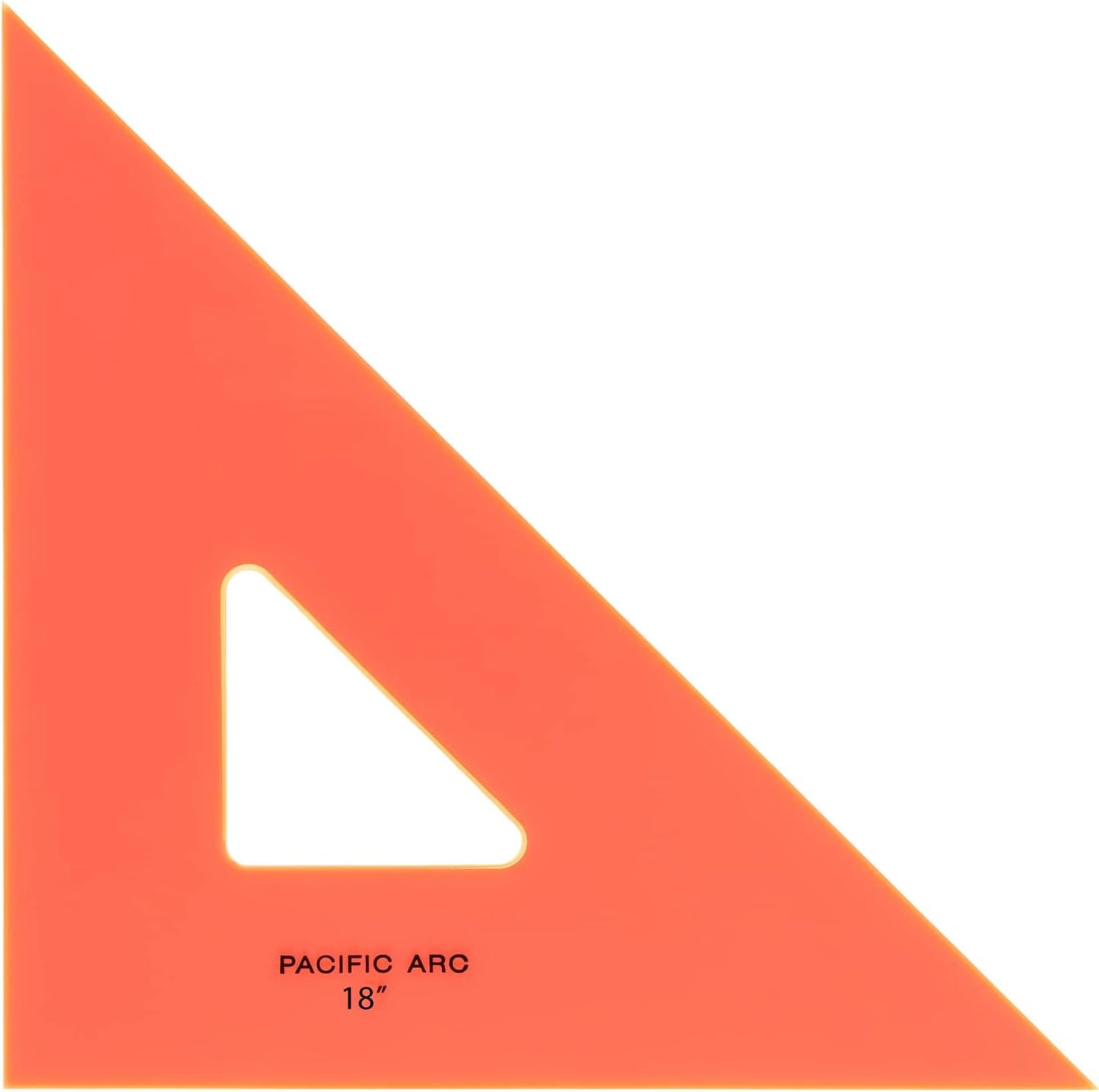 Pacific Arc Drafting Triangle - 18-inch Fluorescent Orange Tool