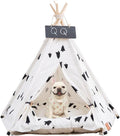 Pet Teepee Tent for Dogs and Cats - Portable Washable Bed