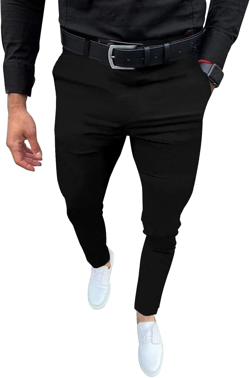 Mens Fashion Slim Fit Dress Pants for Casual and Business Wear