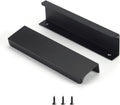 Satanga Edge Black Finger Pull 5in CC Concealed Cabinet Handle