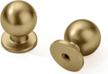 Gold Cabinet Knobs 15 Pack - Round 1 in Brushed Brass Brass Finish