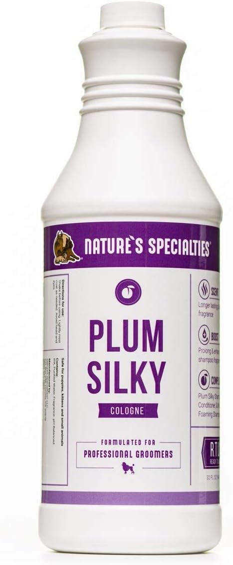 Nature's Specialties Plum Silky Dog Cologne for Pets - 32 oz