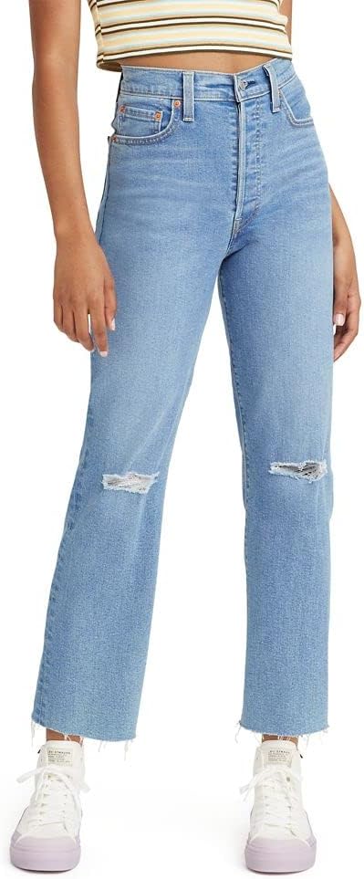 Levi's Women's Ribcage Straight Ankle Jeans for Stylish Comfort