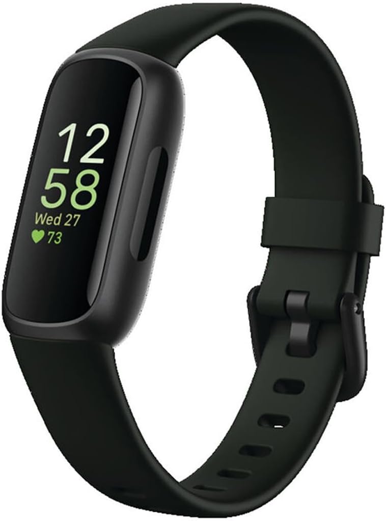 Fitbit Inspire 3 Health & Fitness Tracker - Stress Management, Sleep Tracking, 24/7 Heart Rate - Midnight Zen