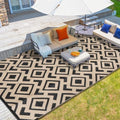 Outdoor Rug 9x18ft Reversible Waterproof Mat - Patio & Camping