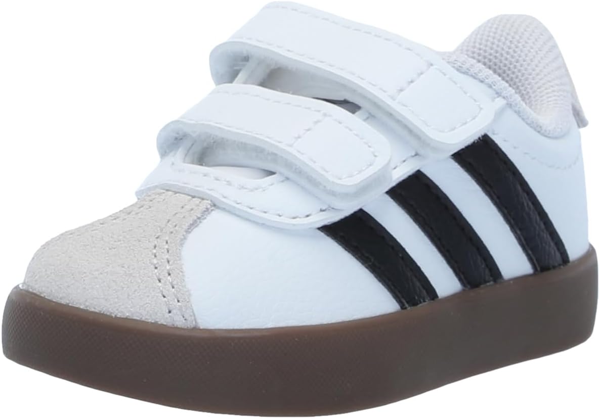 Adidas Baby-Boy's Vl Court 3.0 Hook & Loop Sneakers for Kids